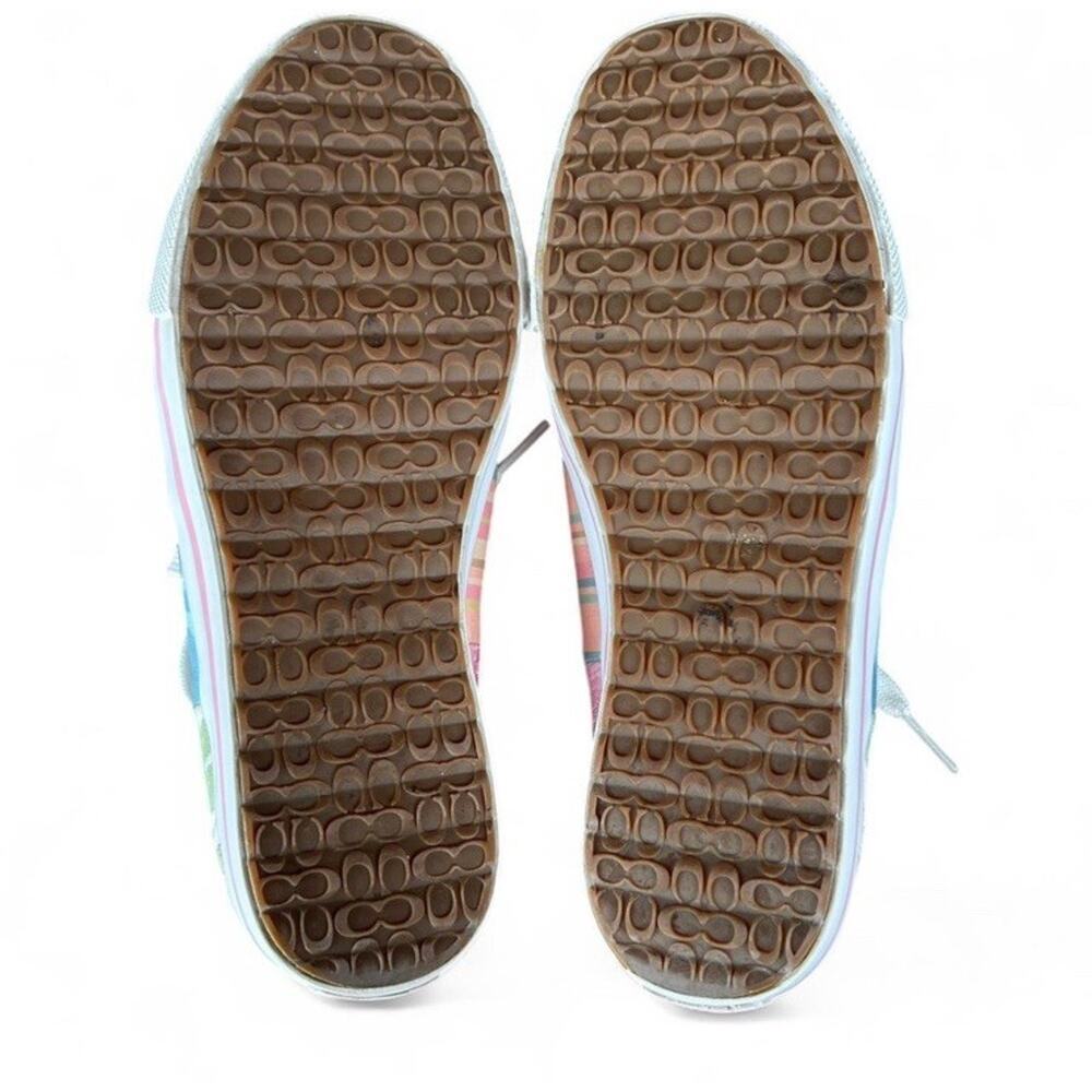 Women’s Coach Dawnell Logo Patchwork Sneakers Pastel Multicolored Size 6.5 - Picture 7 of 8